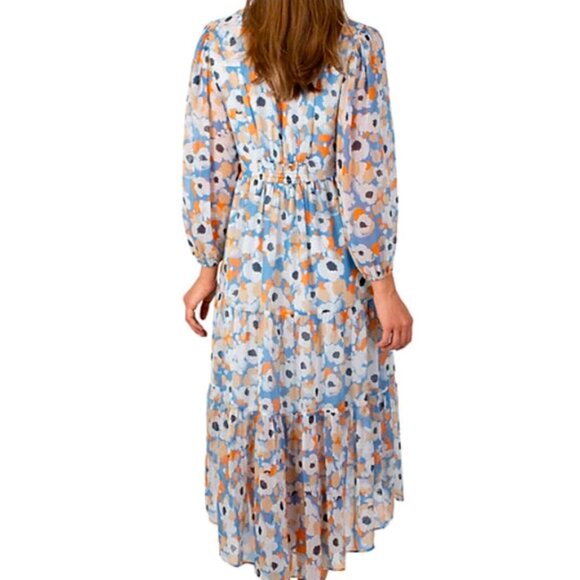 Joie Women's Floral Tiered Printed Tiered Maxi Dress, Sz XL, NWT, MSRP $268 - Picture 3 of 11
